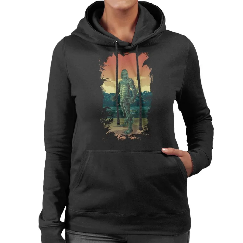 The Creature From The Black Lagoon Full Body Seaweed Women's Hooded Sweatshirt