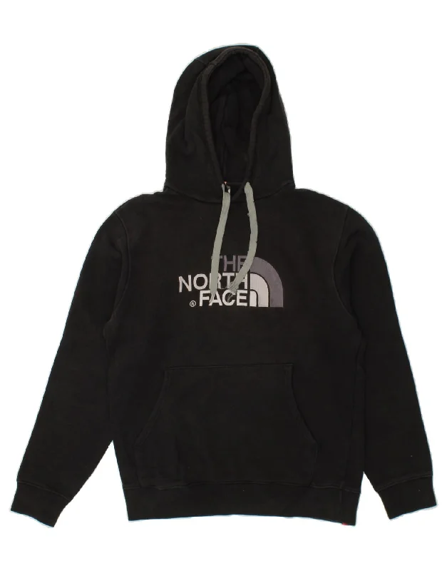 THE NORTH FACE Mens Graphic Hoodie Jumper Medium Black Cotton