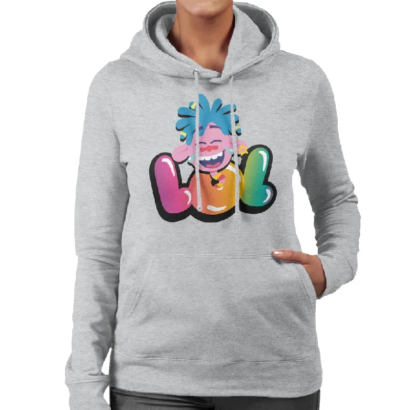 Trolls Lol Women's Hooded Sweatshirt Hoodie with Hem Elastic Stretchable Comfortable Trolls Lol Women's Hooded Sweatshirt Hoodie with Hem Elastic Stretchable Comfortable