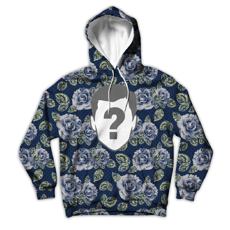 Vintage Floral Custom Unisex Hoodie Hoodie with Earth Tones Natural Calm
