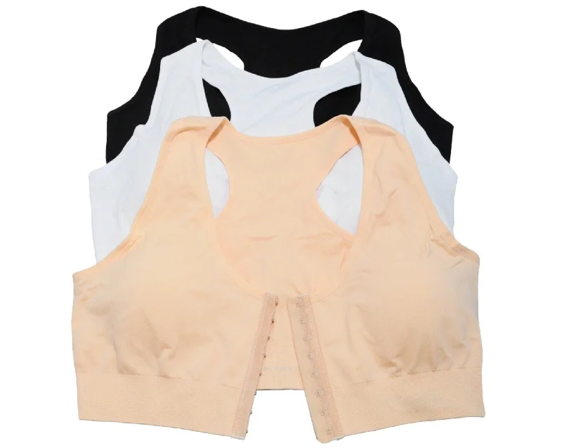 Front Clips Close Wireless Support Bras Smooth Stretch Bra