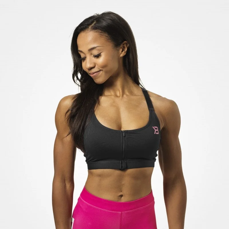 Better Bodies High Intensity Bra - Black Soft Mesh Bra