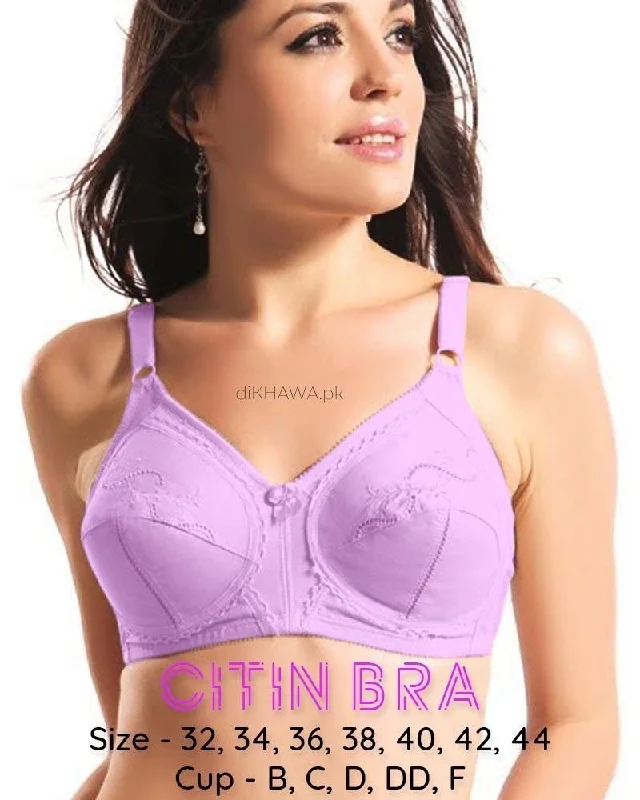 Citin Bra - Flourish - Black Bra - Non Padded & Non Wired Bra - Minimizer Bra Chic Satin Bra Citin Bra - Flourish - Black Bra - Non Padded & Non Wired Bra - Minimizer Bra Chic Satin Bra