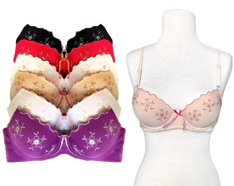 Classy Feminine Flowers Full Coverage Bras