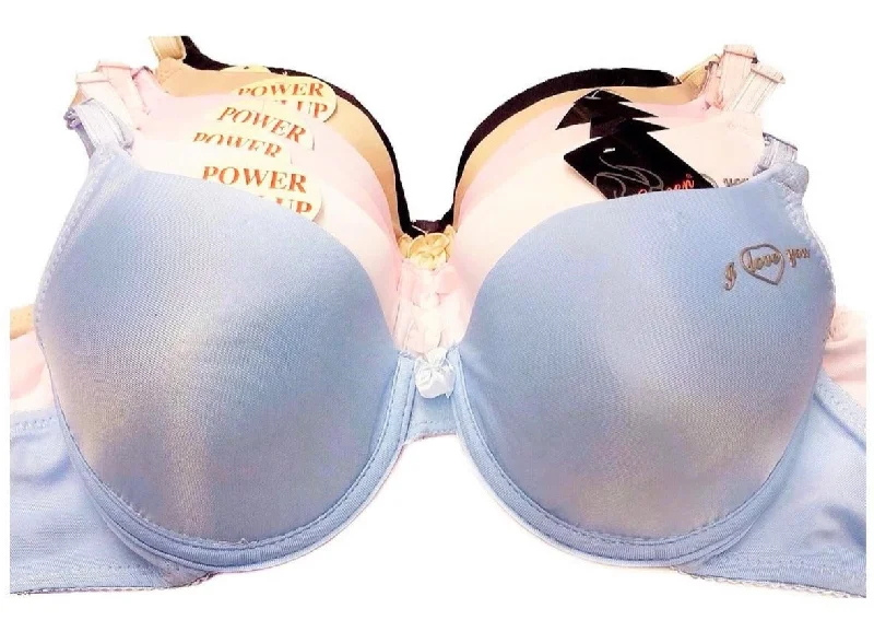 Lightly Padded "I Love You" Full Coverage Bras