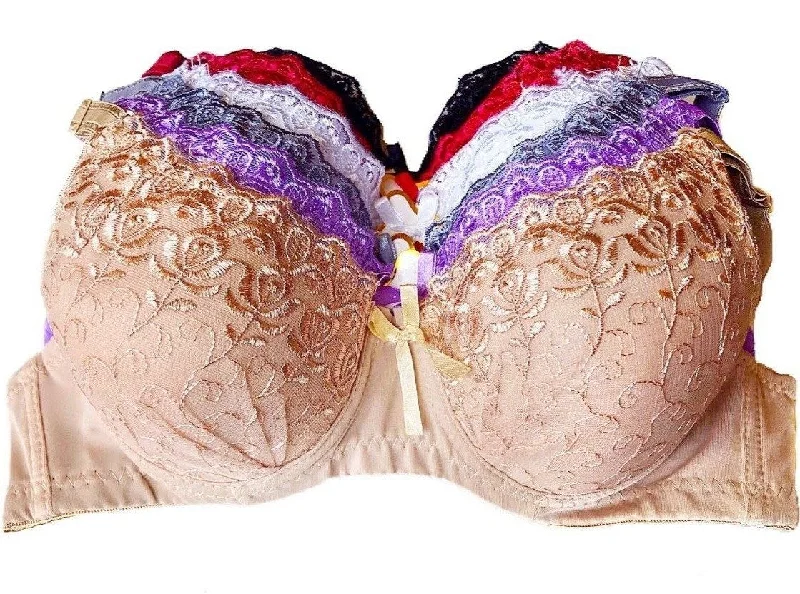 Rosy & Lace Full Coverage Padded Bras Strapless Support Bra