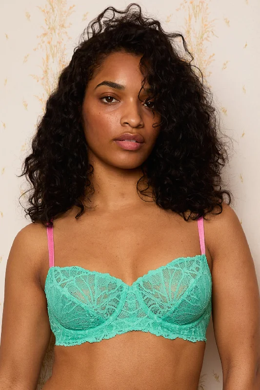 Eden Graphic Lace Underwire Bra Comfortable Lounge Bra