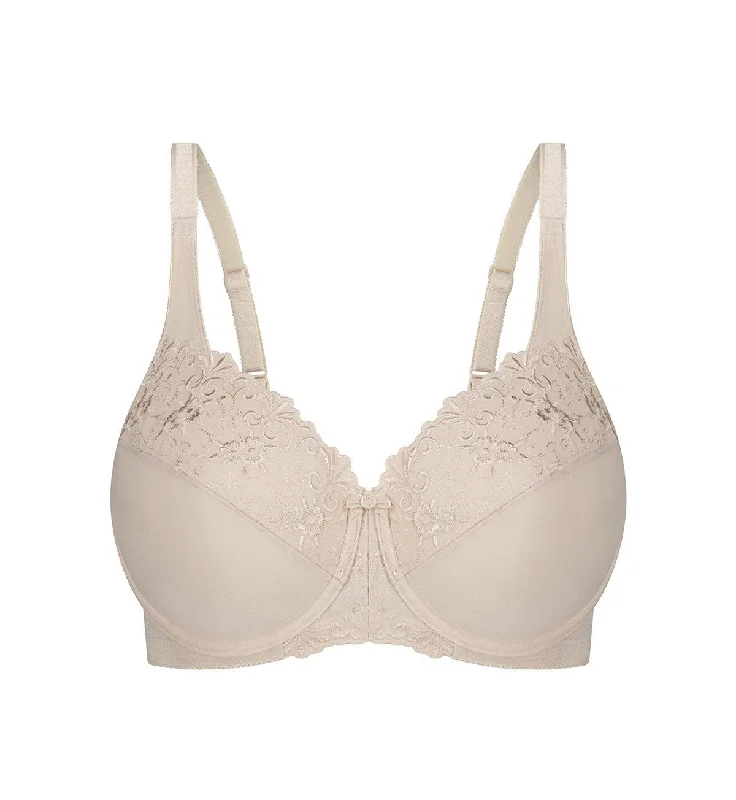 EMBROIDERED MINIMISER BRA Smooth Push-Up Bra