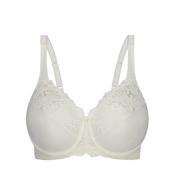 EMBROIDERED MINIMISER BRA Elegant Satin Bralette