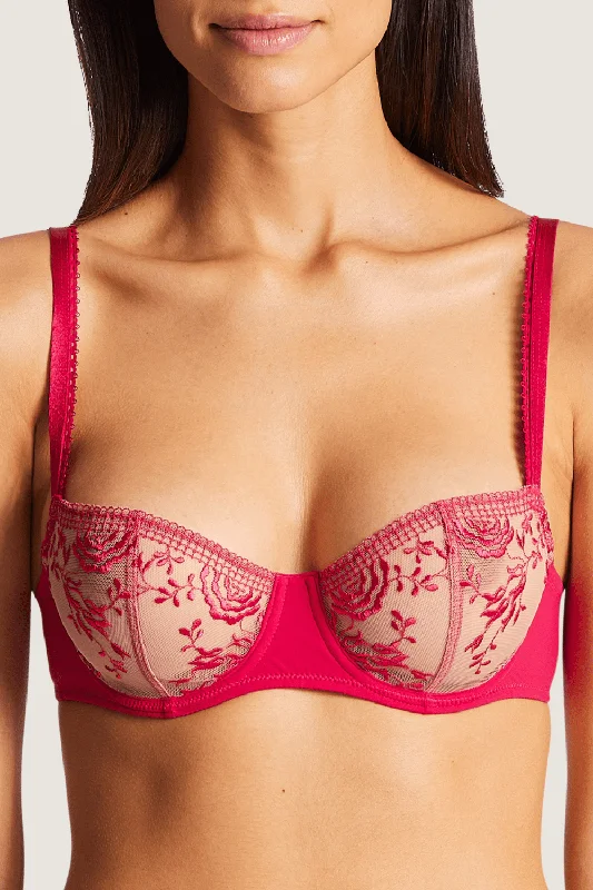 Fleur de Passion Half Cup Bra, Size UK 30DD