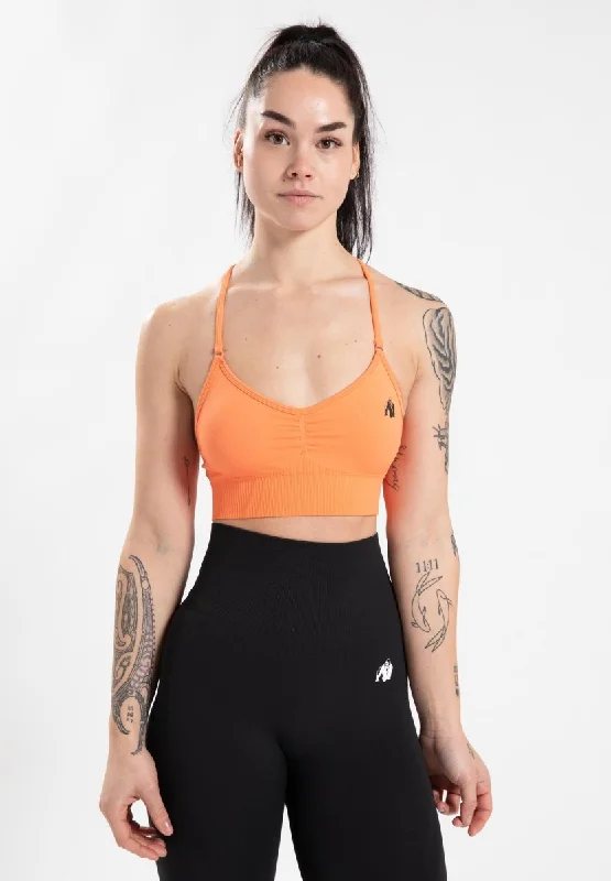 Gorilla Wear Olivia Seamless Sports Bra - Peach Daily Comfort Bra