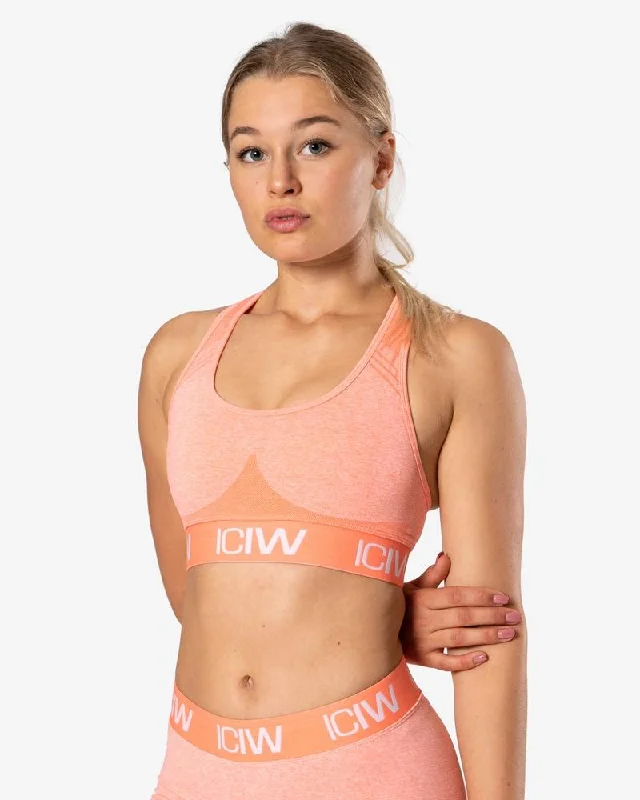 ICIW Seamless Sports Bra - Peach Multi-Way Bra Design