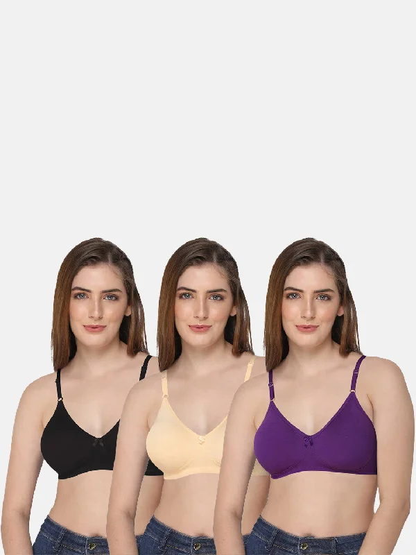 Intimacy Saree Bra Special Combo Pack - IN29 - C34 Supportive Wireless Bra