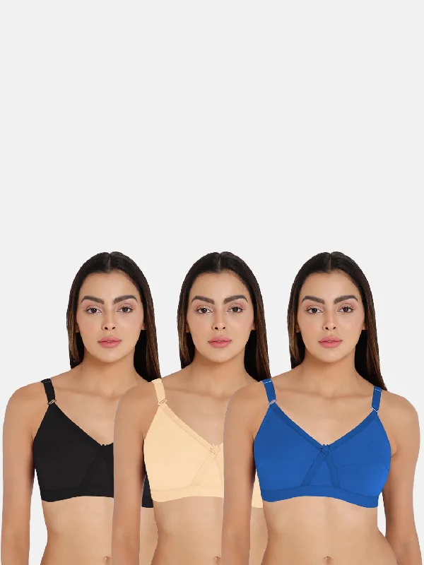 Intimacy Def-Bra Special Combo Pack - Kriss-Kross - C35 Stretchy Wireless Bra