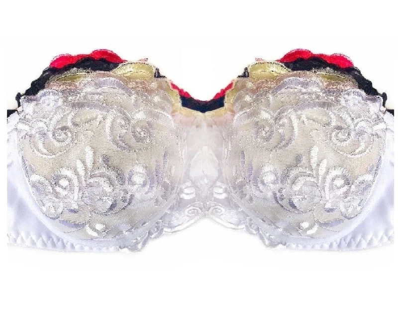 No Padding Lace Bras with Wide Wing Push-Up Bralette Set