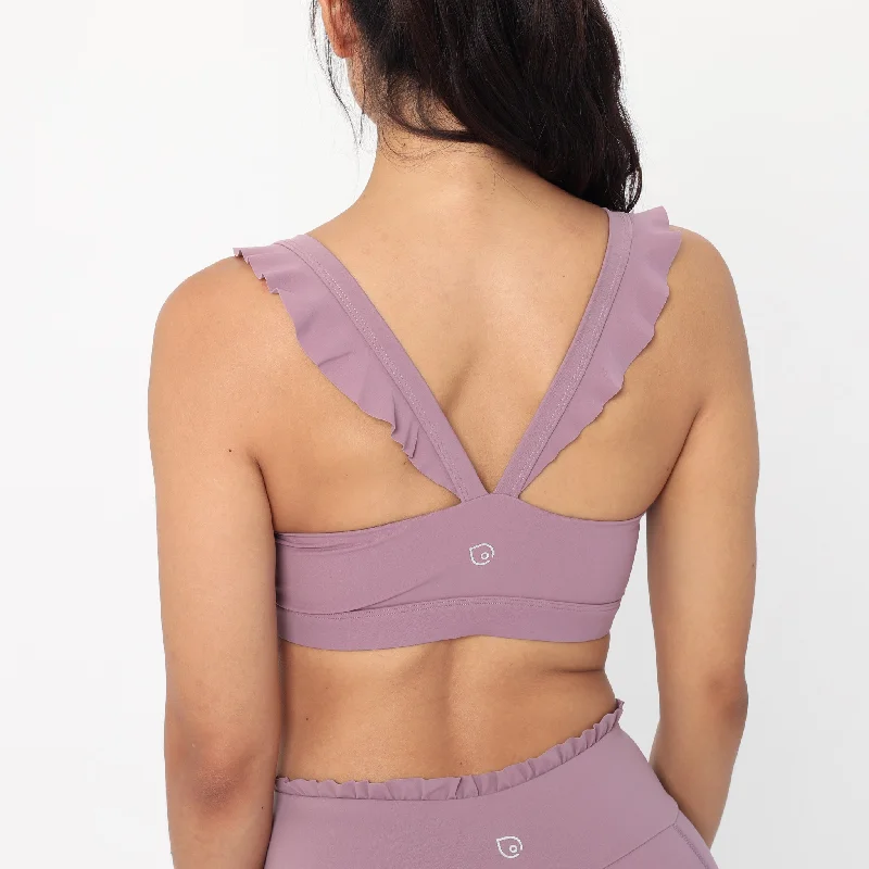 Madison - Medium Support Nursing Sport Bra (Lavender Smoke) Seamless Push-Up Bra