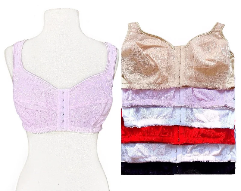 Open Front Wireless Full Coverage Bras Adjustable Fit Bra