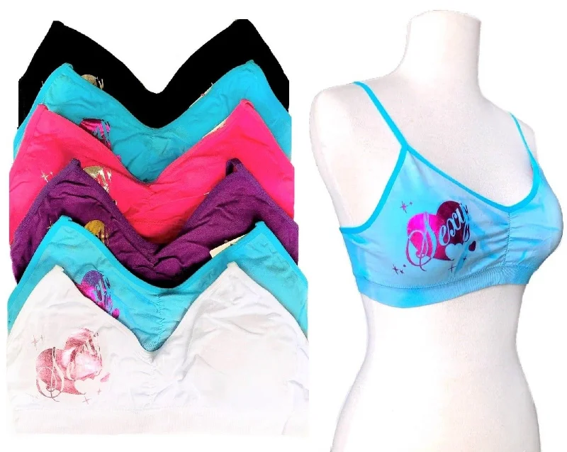 Padded Sexy & Shimmer Hearts Lounge Bras Seamless Wireless Bra