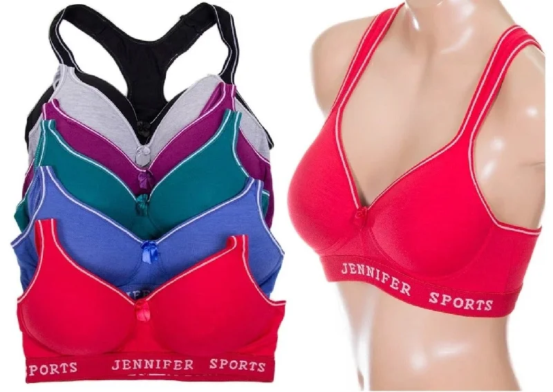 Racerback Workout Sports Bra Classic Wire-Free Bra
