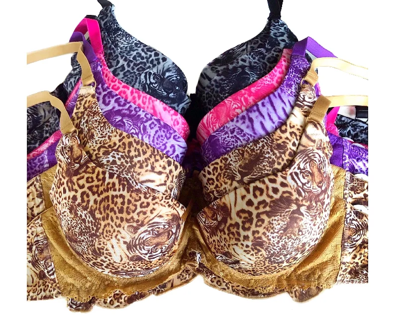 Fierce Tiger & Frills Light Push Up Bras Push-Up Wireless Bra