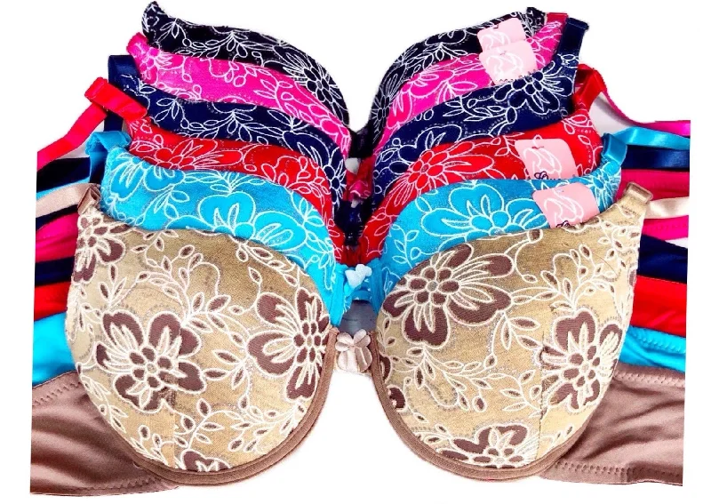 Sequin Fun & Floral Full Coverage Bras