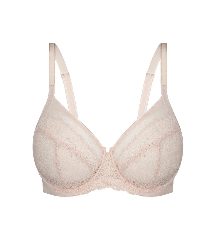 SHEER BALCONETTE BRA Comfortable Lace Bra