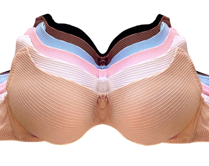 Lightly Lined Wireless Full Coverage Bras Comfortable Lace Bra