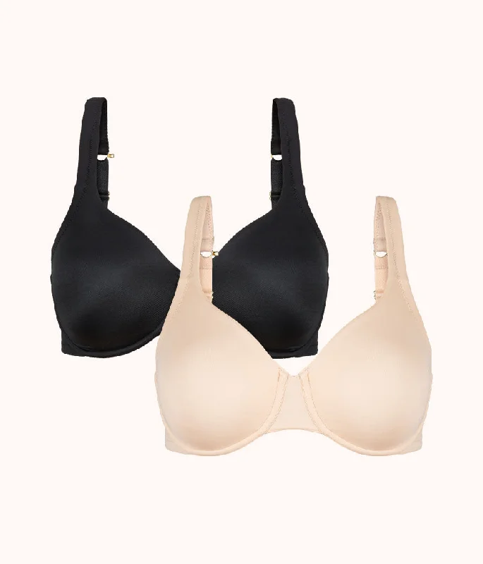 The Minimizer Bra Bundle: Jet Black/Toasted Almond