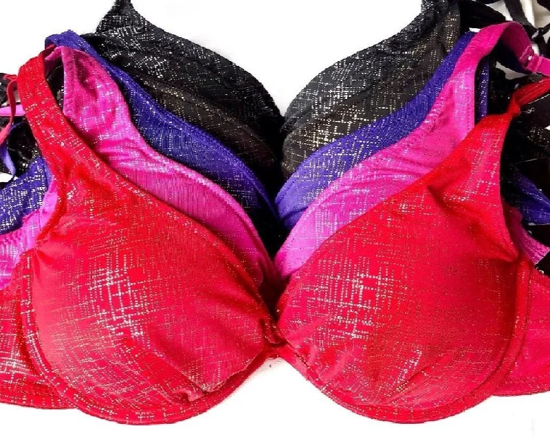 Twist Front Sequin Full Coverage Bras Ultra-Light Bra