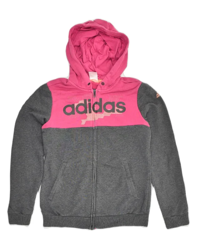 ADIDAS Womens Graphic Zip Hoodie Sweater UK 4/6 XS Grey Colourblock Cotton Mesh Fabric Canvas Fabric Denim Fabric ADIDAS Womens Graphic Zip Hoodie Sweater UK 4/6 XS Grey Colourblock Cotton Mesh Fabric Canvas Fabric Denim Fabric