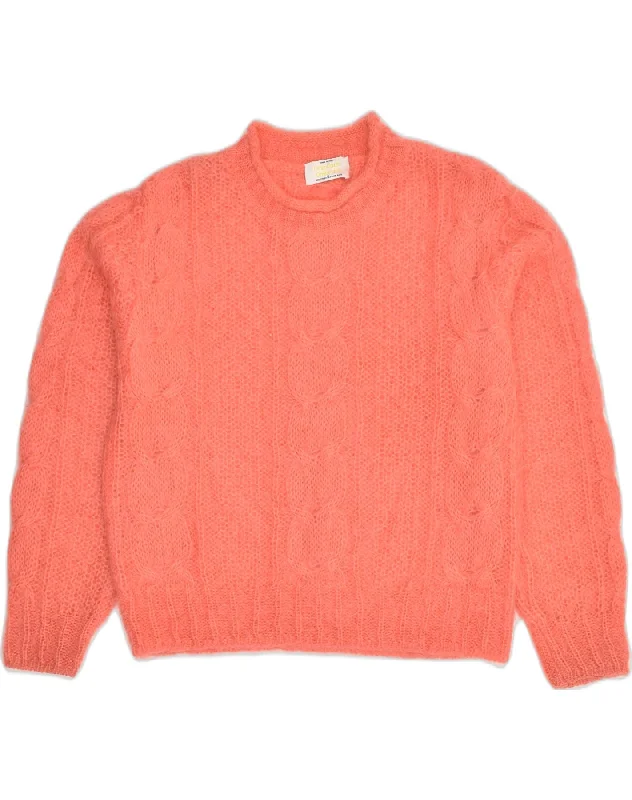 BENETTON Womens Turtle Neck Jumper Sweater UK 18 XL Orange