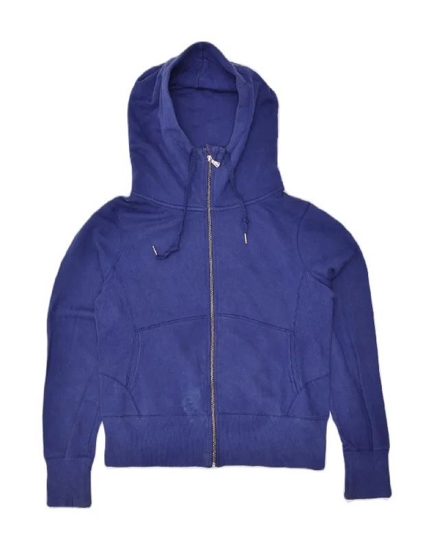CHAMPION Womens Zip Hoodie Sweater UK 16 Large Navy Blue Cotton Sequined Glittery Shiny CHAMPION Womens Zip Hoodie Sweater UK 16 Large Navy Blue Cotton Sequined Glittery Shiny