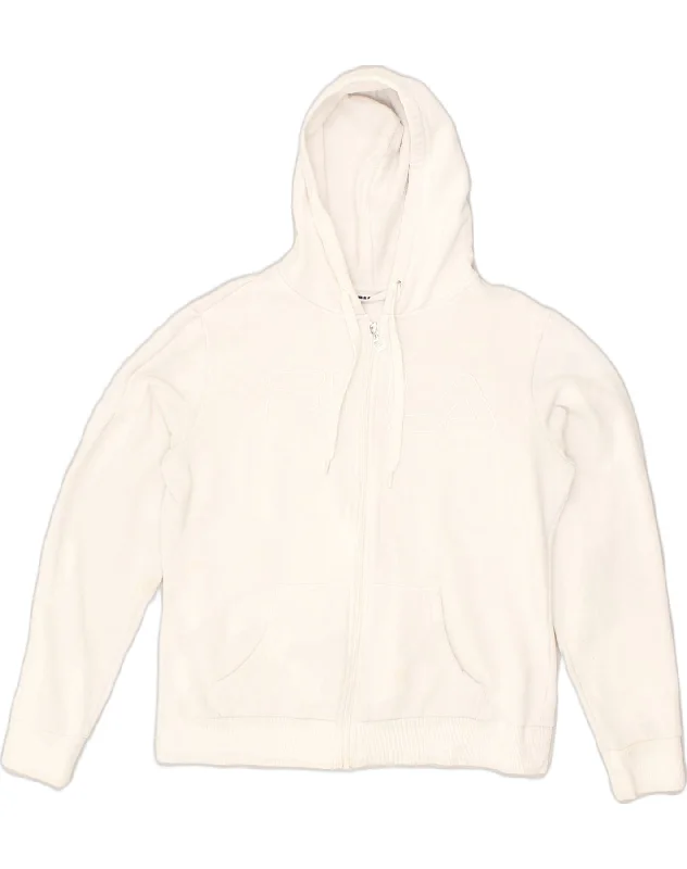 FILA Womens Zip Hoodie Sweater UK 18 XL White Cotton Faux Fur Fabric Real Fur Fabric Shearling Fabric FILA Womens Zip Hoodie Sweater UK 18 XL White Cotton Faux Fur Fabric Real Fur Fabric Shearling Fabric