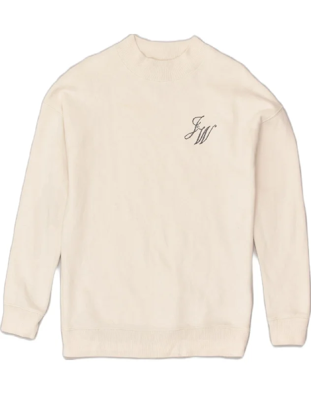 JACK WILLS Womens Turtle Neck Jumper Sweater UK 10 Small Off White Cotton Cotton Fabric Linen Fabric Terry Fabric JACK WILLS Womens Turtle Neck Jumper Sweater UK 10 Small Off White Cotton Cotton Fabric Linen Fabric Terry Fabric
