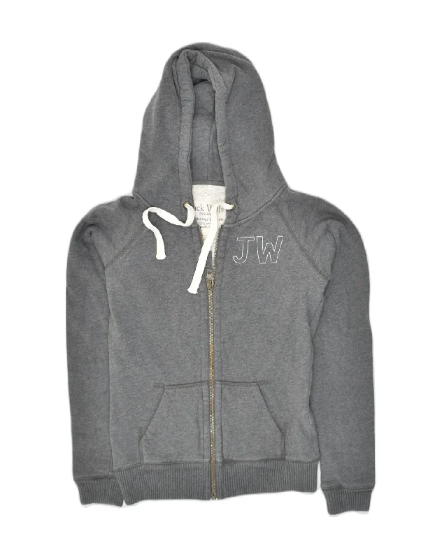 JACK WILLS Womens Zip Hoodie Sweater UK 10 Small Grey Cotton Iron Safe Non-Iron Wrinkle Free JACK WILLS Womens Zip Hoodie Sweater UK 10 Small Grey Cotton Iron Safe Non-Iron Wrinkle Free