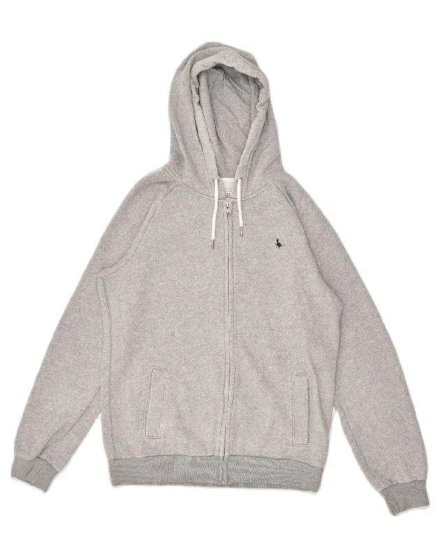 JACK WILLS Womens Zip Hoodie Sweater UK 12 Medium Grey Cotton Spandex Blend Rayon Blend Denim Blend JACK WILLS Womens Zip Hoodie Sweater UK 12 Medium Grey Cotton Spandex Blend Rayon Blend Denim Blend