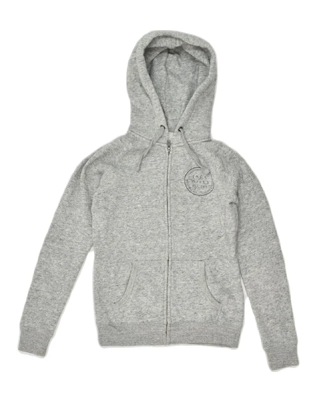 JACK WILLS Womens Zip Hoodie Sweater UK 8 Small Grey Polyester Sweater Knitwear Pullover JACK WILLS Womens Zip Hoodie Sweater UK 8 Small Grey Polyester Sweater Knitwear Pullover