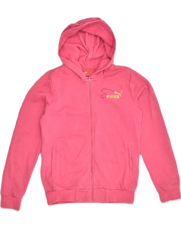 PUMA Womens Zip Hoodie Sweater Size 30/32 XS Pink Cotton Chenille Fabric Brocade Fabric Lace Fabric PUMA Womens Zip Hoodie Sweater Size 30/32 XS Pink Cotton Chenille Fabric Brocade Fabric Lace Fabric