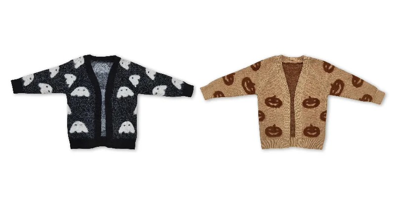 RTS NO MOQHalloween Sweater GT0649 /GT0651 High quality sweater sweater fabric in stock Solid Print Embellished