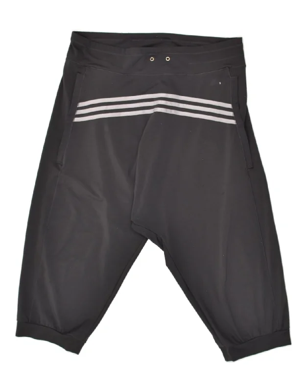 ADIDAS Womens Climacool Capri Tracksuit Trousers Joggers UK 16 Large Black Trousers versatile functional