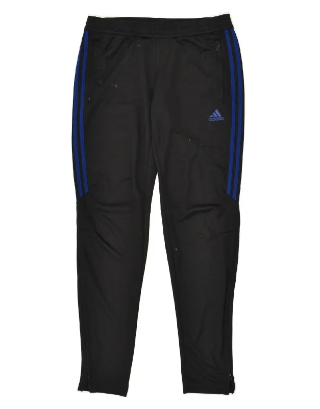 ADIDAS Womens Climacool Tracksuit Trousers UK 12-14 Medium Black Polyester Trousers cozy comfortable