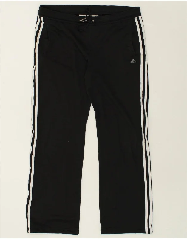 ADIDAS Womens Climalite Tracksuit Trousers UK 14 Medium Black Polyester Trousers Bestseller Popular