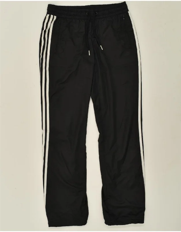 ADIDAS Womens Climalite Tracksuit Trousers UK 8 Small Black