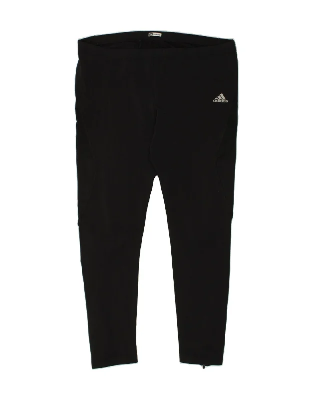 ADIDAS Womens Supernova Tracksuit Trousers UK 18 XL Black Polyester