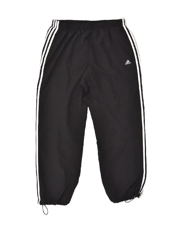 ADIDAS Womens Tracksuit Trousers Joggers 2XL Black Polyester Trousers Vintage Classic