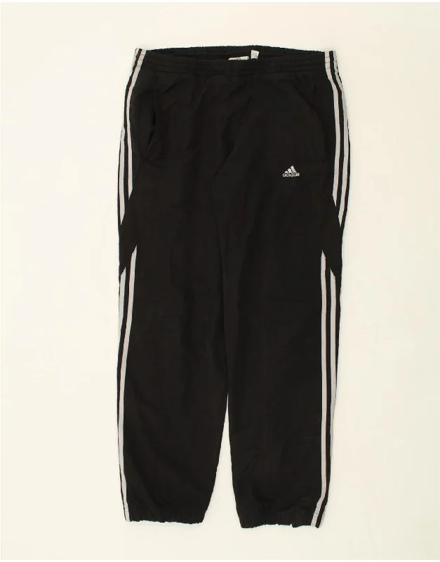 ADIDAS Womens Tracksuit Trousers Joggers UK 10 Small Black Polyester