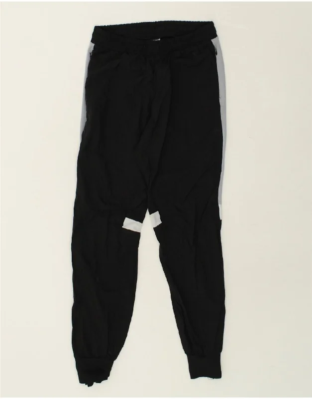 ADIDAS Womens Tracksuit Trousers Joggers UK 4/6 XS Black Colourblock