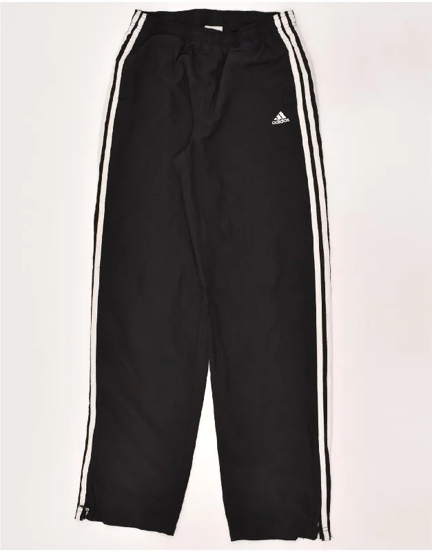 ADIDAS Womens Tracksuit Trousers UK 10 Small Black Polyester