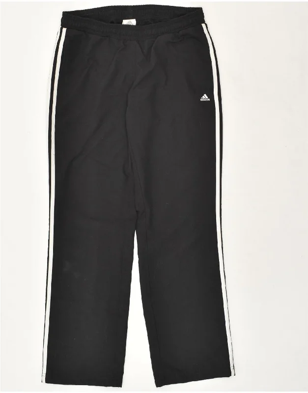 ADIDAS Womens Tracksuit Trousers UK 10 Small Black Polyester