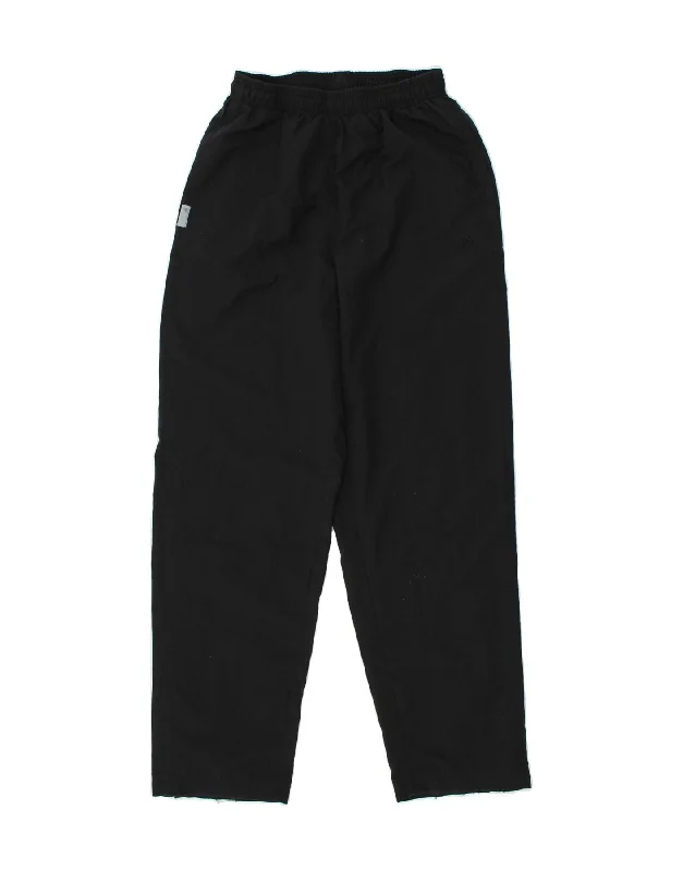 ADIDAS Womens Tracksuit Trousers UK 12 Medium Black Polyester